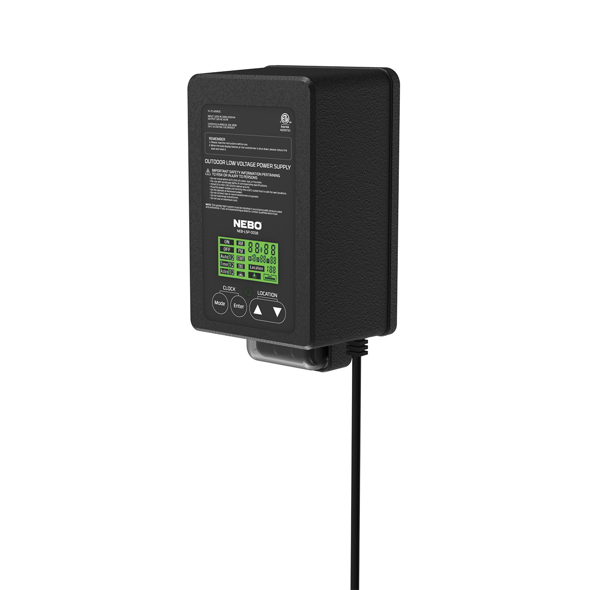 Nebo NEB-LSP-0018 Lighting Transformer, LED Bulb