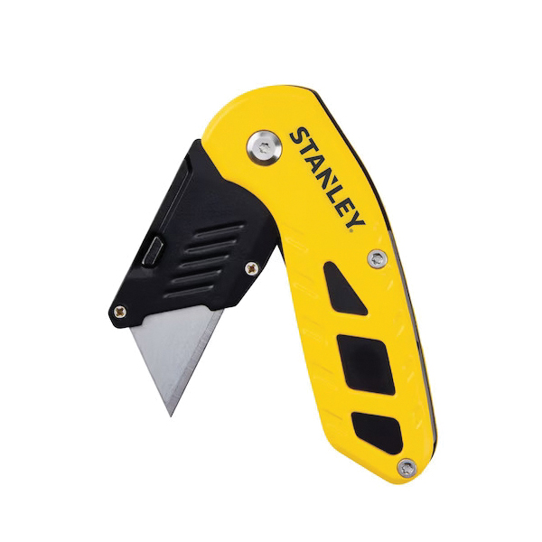 STANLEY STHT10424 Compact Knife, 2-7/16 in L Blade, 0.024 in W Blade, Carbon Steel Blade, Black/Yellow Handle - 3