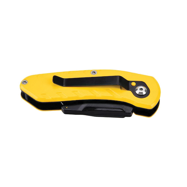 STANLEY STHT10424 Compact Knife, 2-7/16 in L Blade, 0.024 in W Blade, Carbon Steel Blade, Black/Yellow Handle - 4