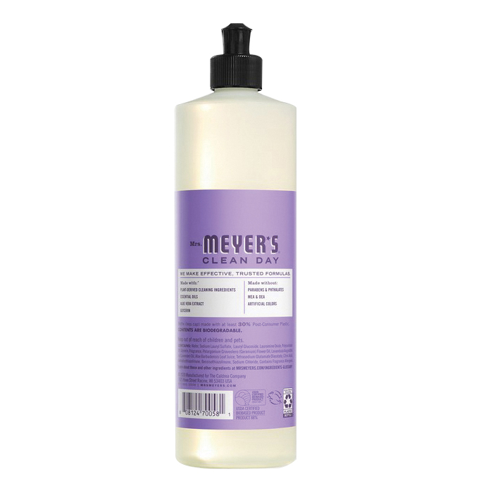 Mrs. Meyer's Clean Day 70058 Dish Soap, 16 oz, Liquid, Lilac, Colorless - 2