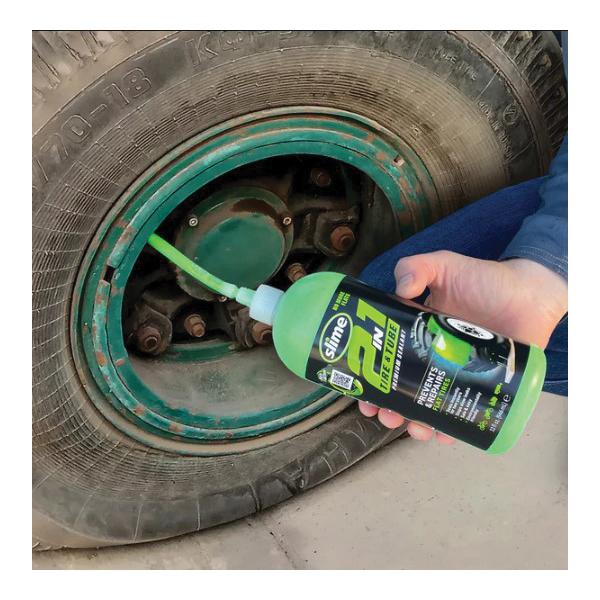 Slime 10194 2-in-1 Tire and Tube Sealant, 32 oz, Liquid - 2