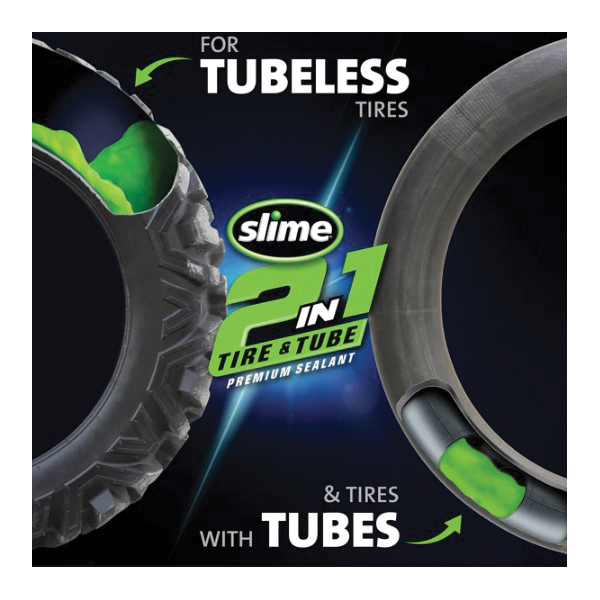 Slime 10194 2-in-1 Tire and Tube Sealant, 32 oz, Liquid - 5