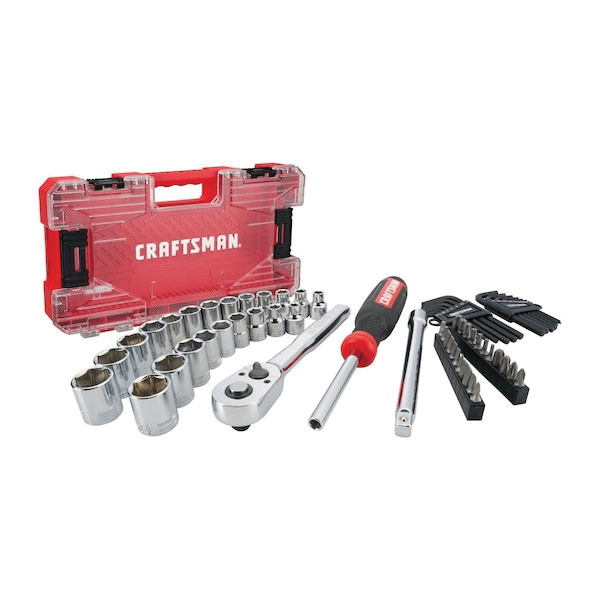 Craftsman VERSASTACK CMMT45063 Mechanic Tool Set, 63-Piece, Alloy Steel, Chrome - 2