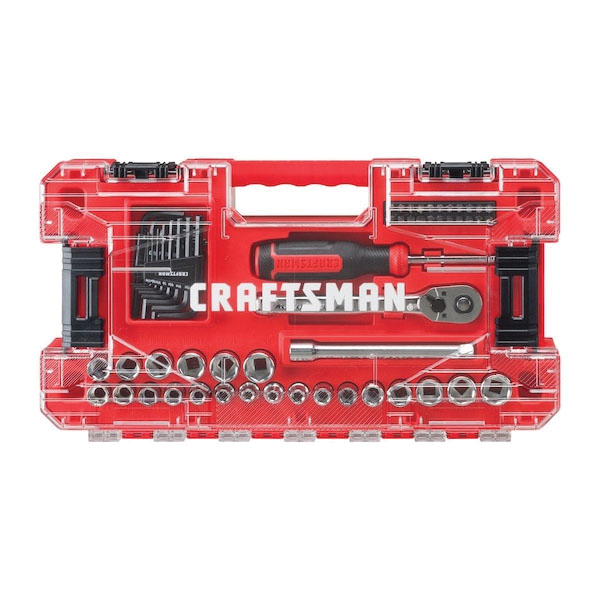 Craftsman VERSASTACK CMMT45063 Mechanic Tool Set, 63-Piece, Alloy Steel, Chrome - 3