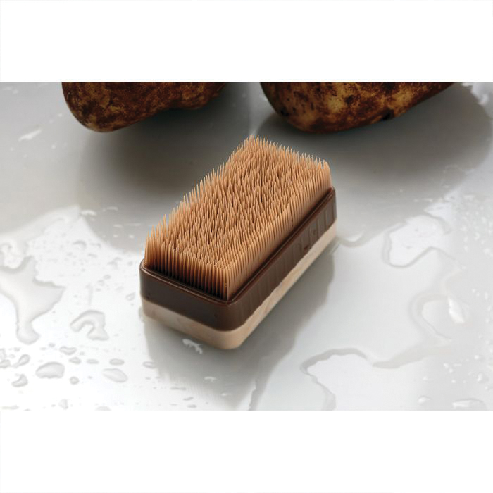 HIC 7500 Potato Cleaning Brush, 3 in OAL, Plastic Handle - 2