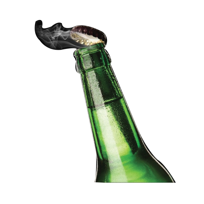 HIC 93276 Bottle Opener, Zinc Alloy, 3.3 in OAL - 4
