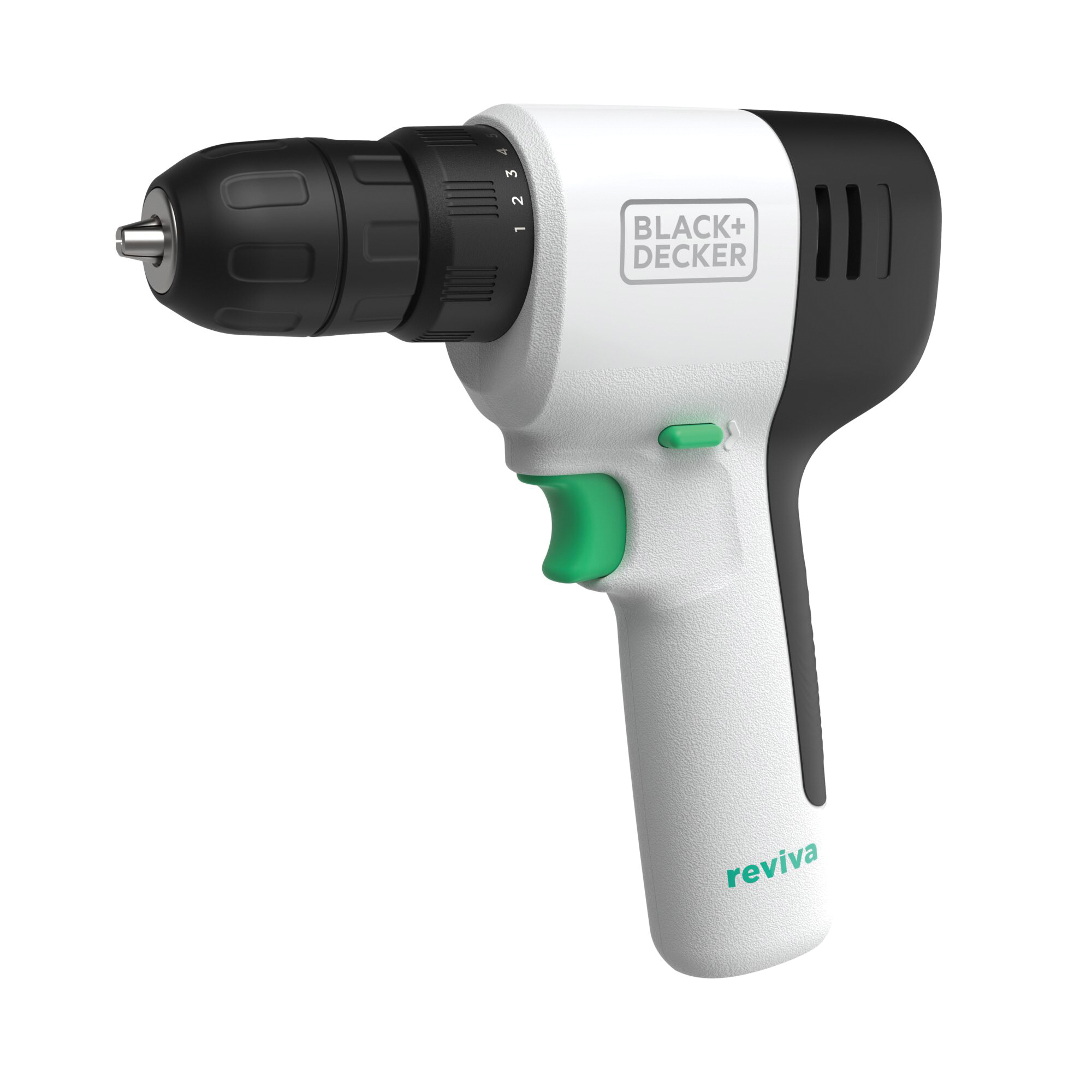 Black+Decker Reviva REVCDD12C Cordless Drill/Driver, Battery Included, 12 V, 1.5 Ah, 3/8 in Chuck, Keyless Chuck - 5