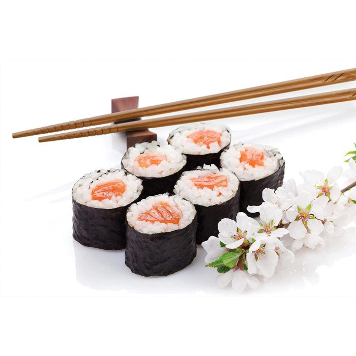Helen's Asian Kitchen 97027 Chopstick, 5/PR, 1/4 in Dia, 9 in L, Bamboo - 2