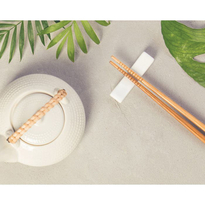 Helen's Asian Kitchen 97027 Chopstick, 5/PR, 1/4 in Dia, 9 in L, Bamboo - 3