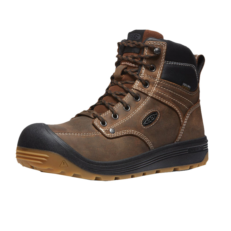 Keen Fort Wayne Series 1027100-10.5 Work Boots, 10.5, Dark Earth/Gum, Leather - 3