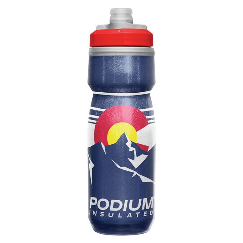 Camelbak Podium Chill Flag Series CB-2605403062 Water Bottle, 21 oz, Polypropylene, Colorado, Self-Sealing Lid - 3