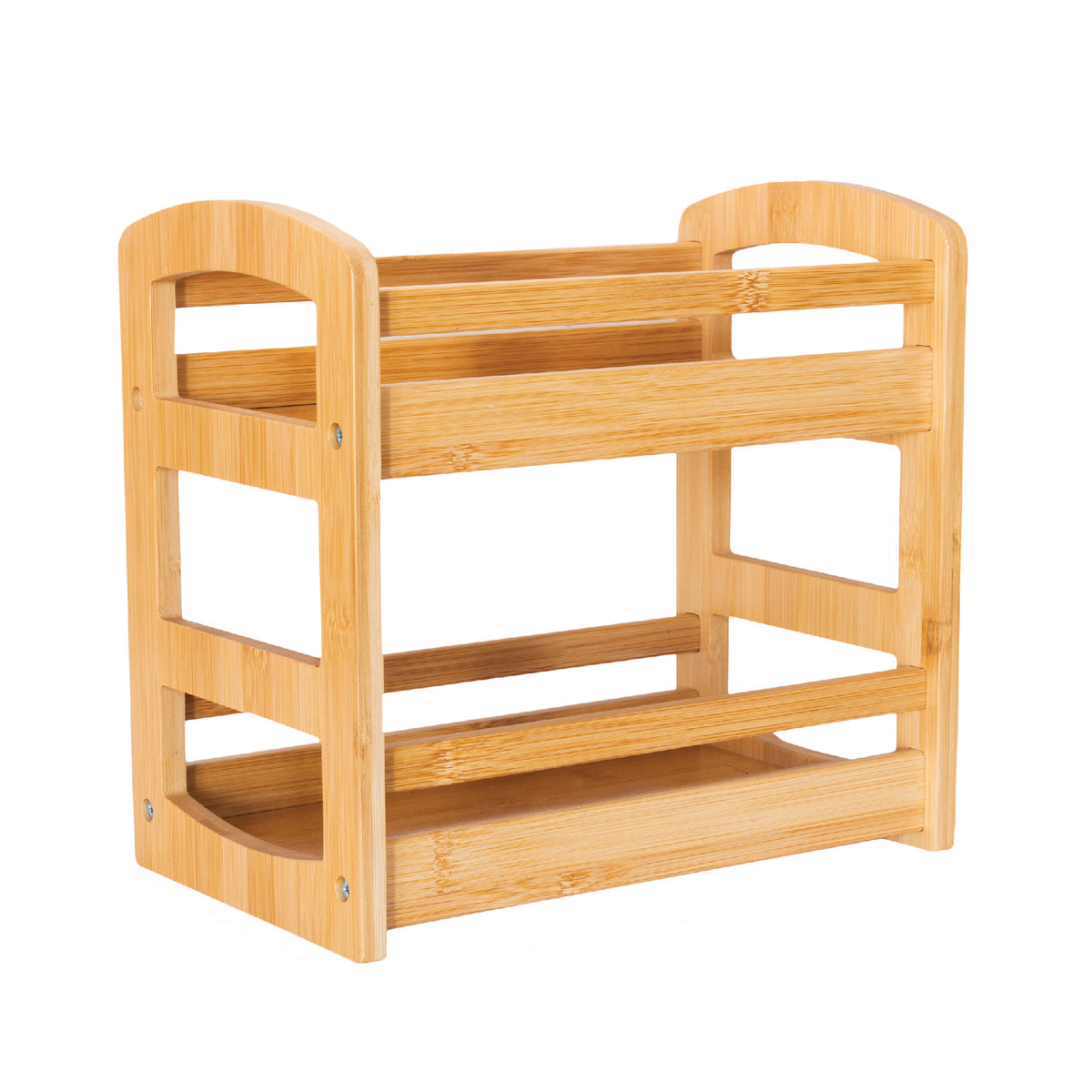 Totally Bamboo 20-7526 Spice Caddy, Bamboo, 6-1/8 in L, 10 in W, 9-5/16 in H - 3