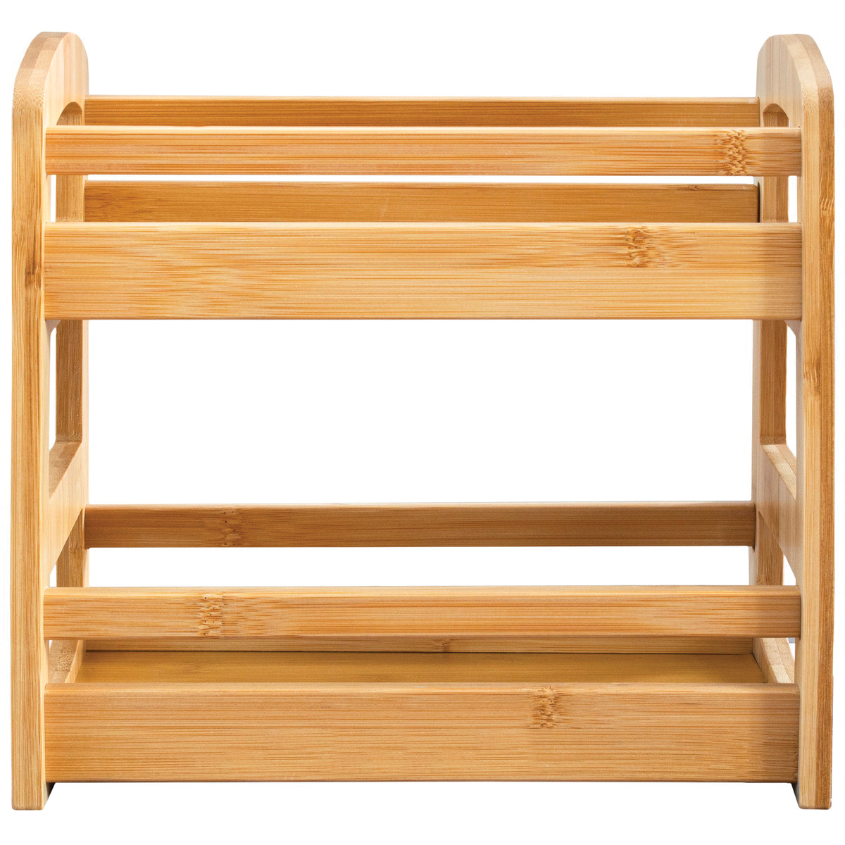 Totally Bamboo 20-7526 Spice Caddy, Bamboo, 6-1/8 in L, 10 in W, 9-5/16 in H - 4