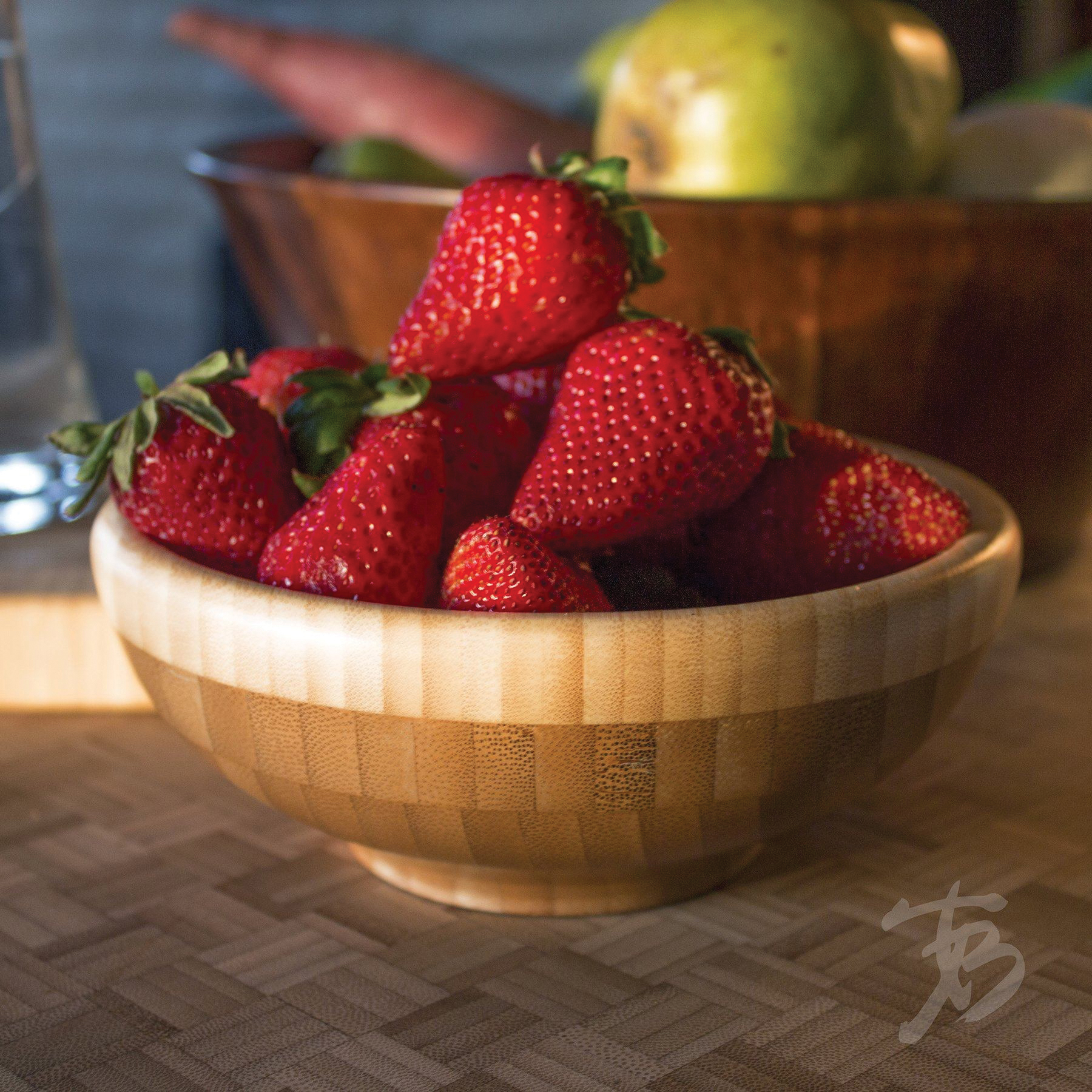 Totally Bamboo 20-5000 Classic Bowl, 6 in L, 6 in W, Moso Bamboo - 2