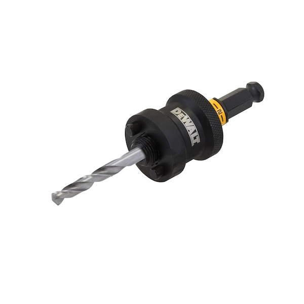 DEWALT Rapid-Load DAH9912PBM Hole Saw Arbor, 1/2 in Shank, 1-1/4 to 6 in Dia Bit, Hex Shank - 2