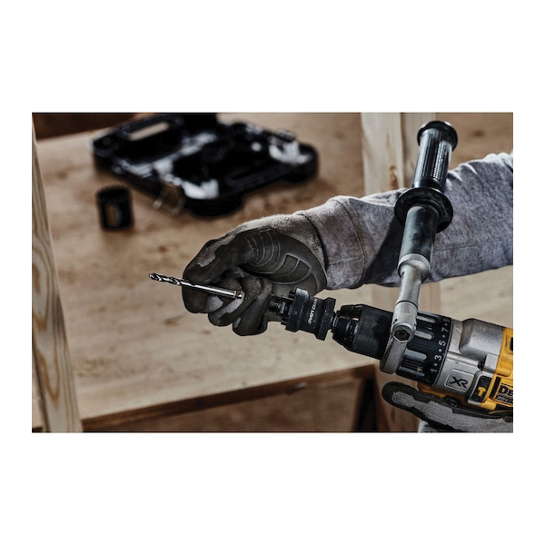 DEWALT Rapid-Load DAH9912PBM Hole Saw Arbor, 1/2 in Shank, 1-1/4 to 6 in Dia Bit, Hex Shank - 4