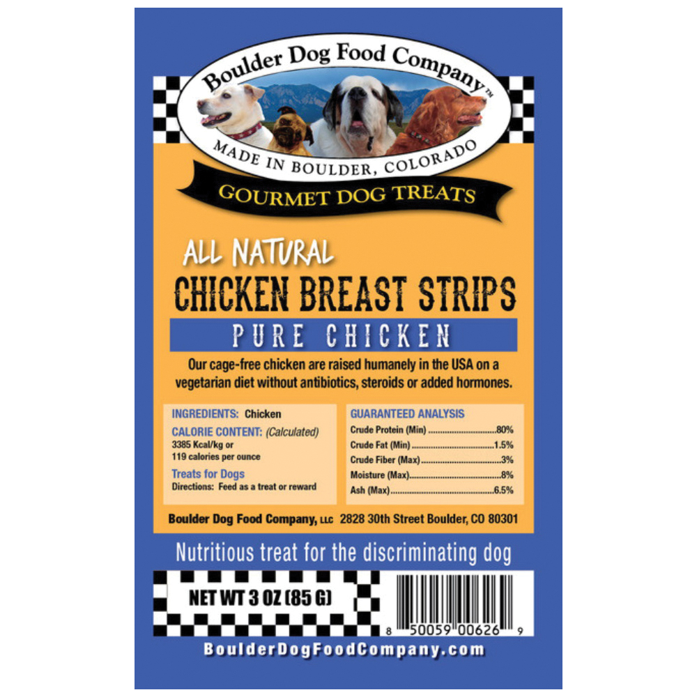 Boulder Dog Food Company CBS8OZ Dog Treat, Strip, 8 oz - 3