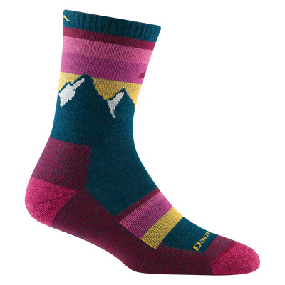 Darn Tough 5005-Dark Teal-L Sunset Ledge Micro Crew Lightweight Hiking Socks, Women's, L, Dark Teal - 2
