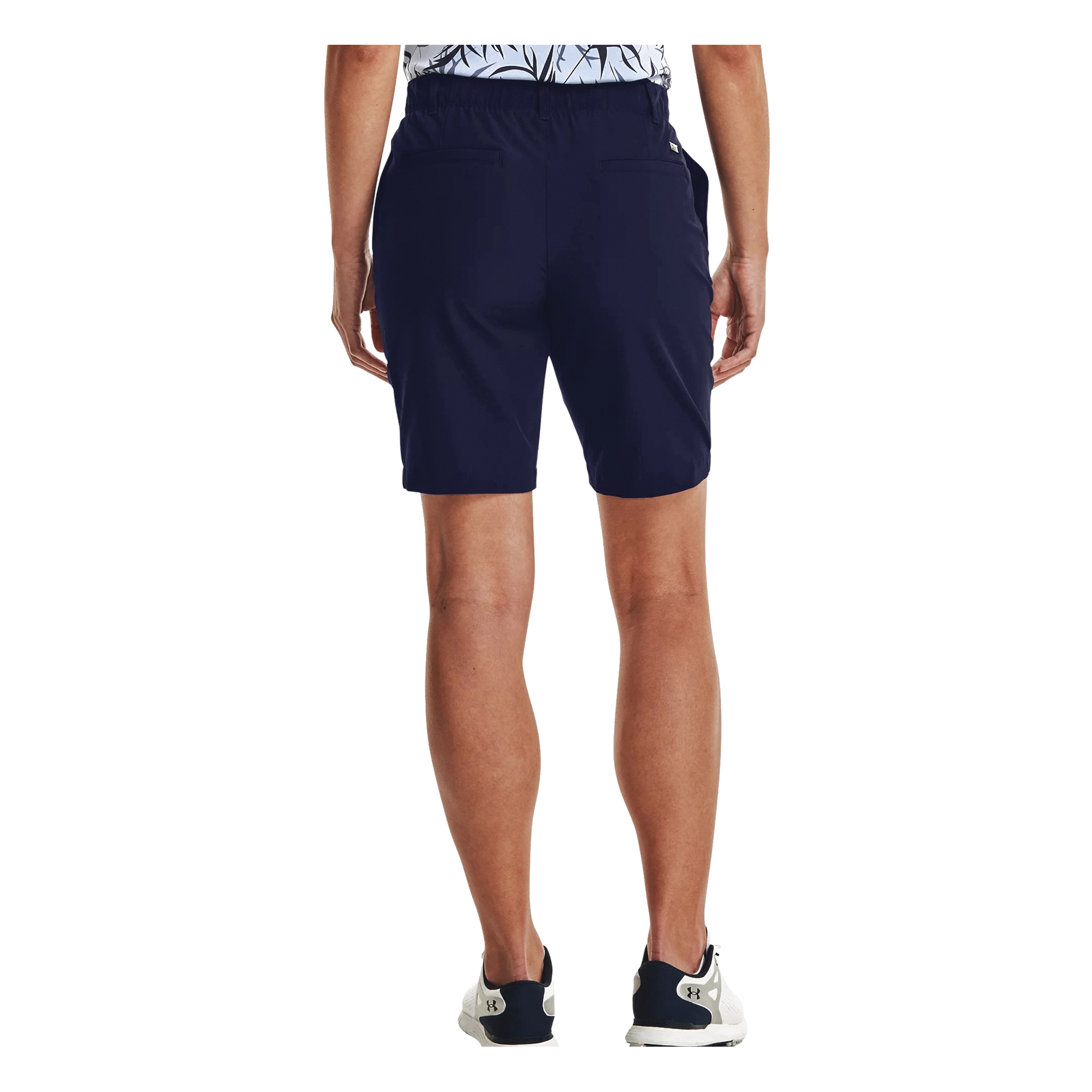 Under Armour UA Links Series 1362774-410-2 Shorts, 2, Elastane/Polyester, Metallic Silver/Midnight Navy - 2
