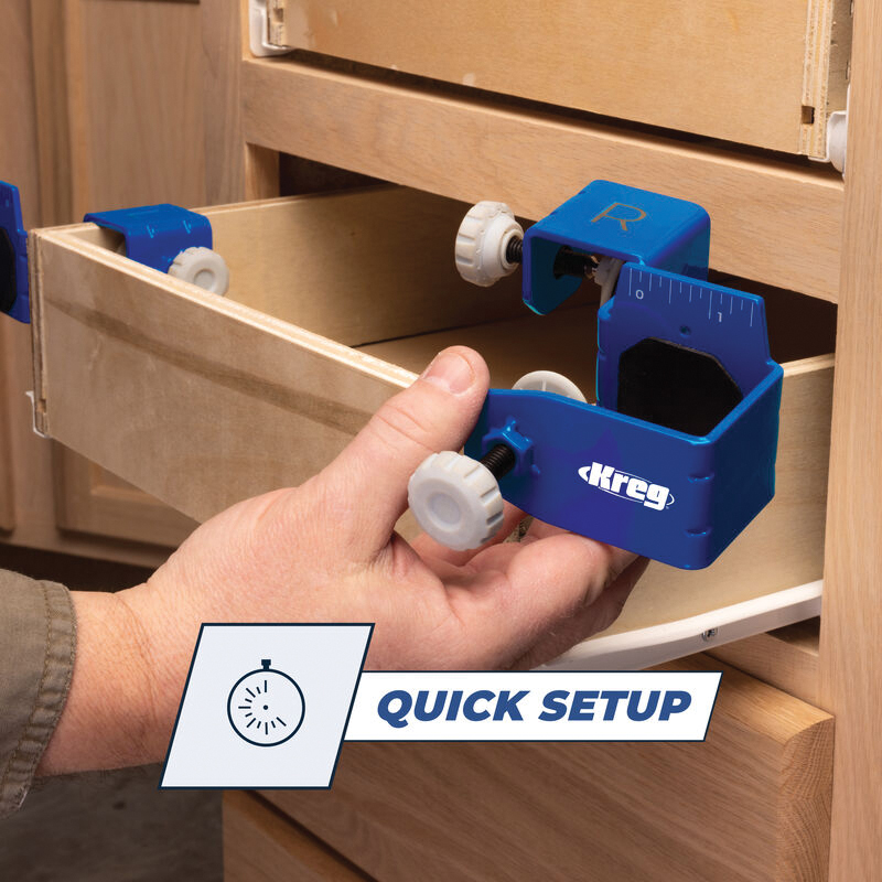 Kreg KCS-DFMT-PRO Drawer Front Mounting System, Plastic/Polymer/Steel, For: Kreg Drawer Front Mounting Tool - 4