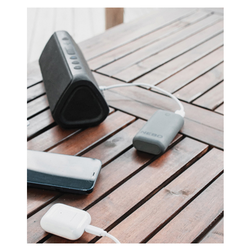 Nebo NEB-PWR-0002 Power Bank, 8000 mAh, Lithium-Ion, 2 A Output, Black - 2