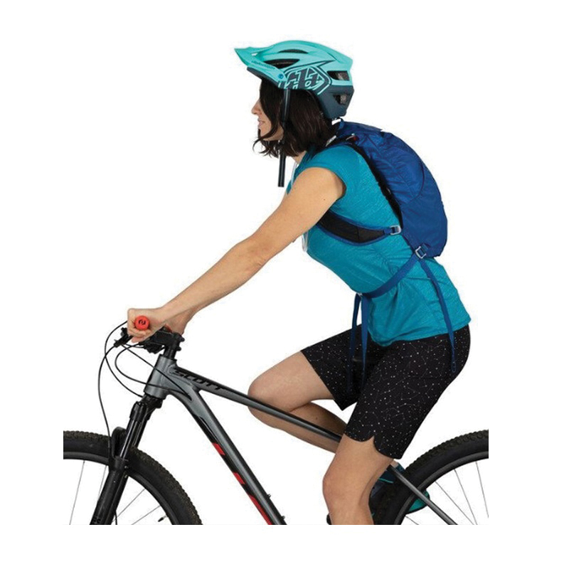 Osprey Kitsuma Series 10005020 Biking Hydration Pack, 17.4 in L, 6.7 in W, 7 L Volume, Zipper, 100D Nylon - 5