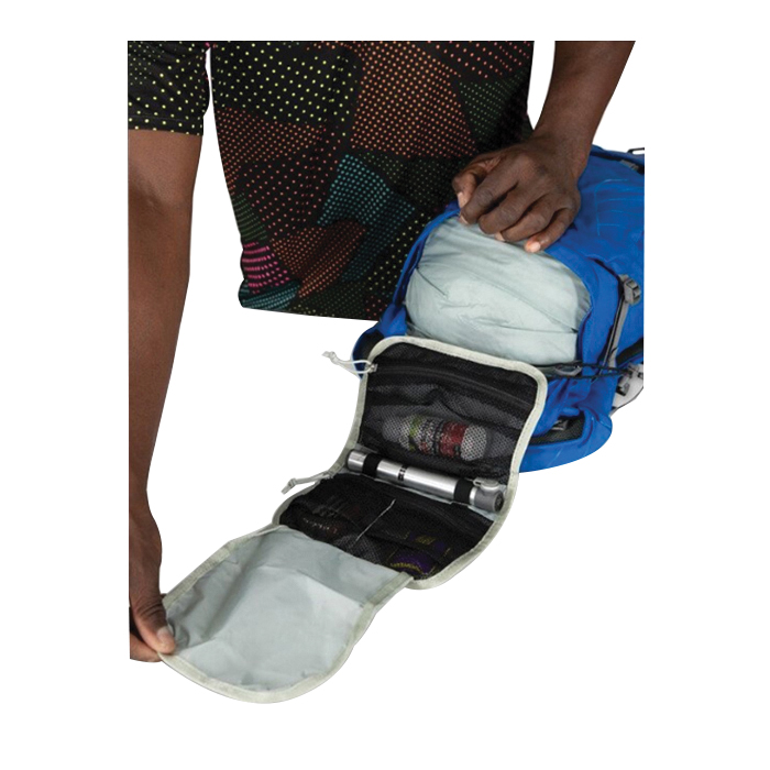 Osprey Raptor Series 10005045 Biking Hydration Pack, 18.9 in L, 8.7 in W, 14 L Volume, Zipper, 210D Nylon - 3