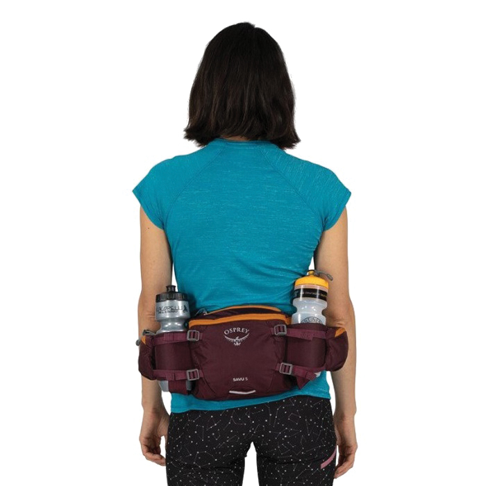 Osprey Savu Series 10005088 Biking Hydration Pack, 9 in L, 7 in W, 5 L Volume, Zipper, 100D Nylon, Postal Blue - 5