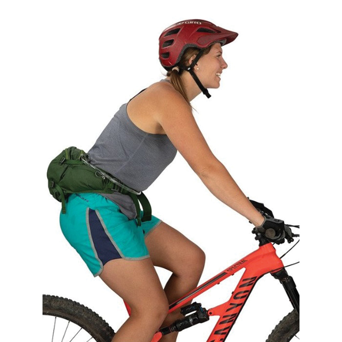 Osprey Seral Series 10005093 Biking Hydration Pack, 12-1/2 in L, 8-1/2 in W, 7 L Volume, Zipper, Black - 5