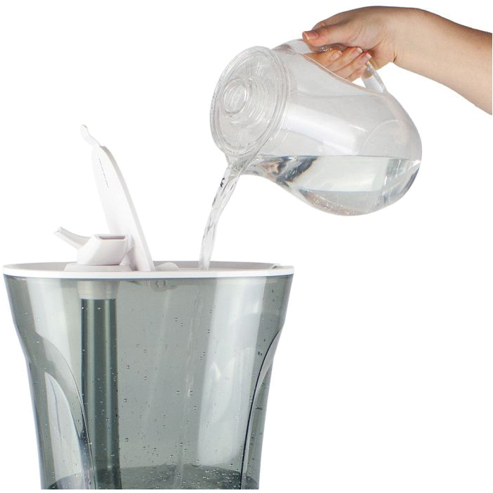 Air Innovations HUMID56-WHITE Humidifier, 120 V, 3-Speed, 700 sq-ft Coverage Area, 2.2 gal Tank, White - 3