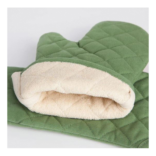 Now Designs by Danica 501655 Superior Oven Mitt, Elm Green - 2