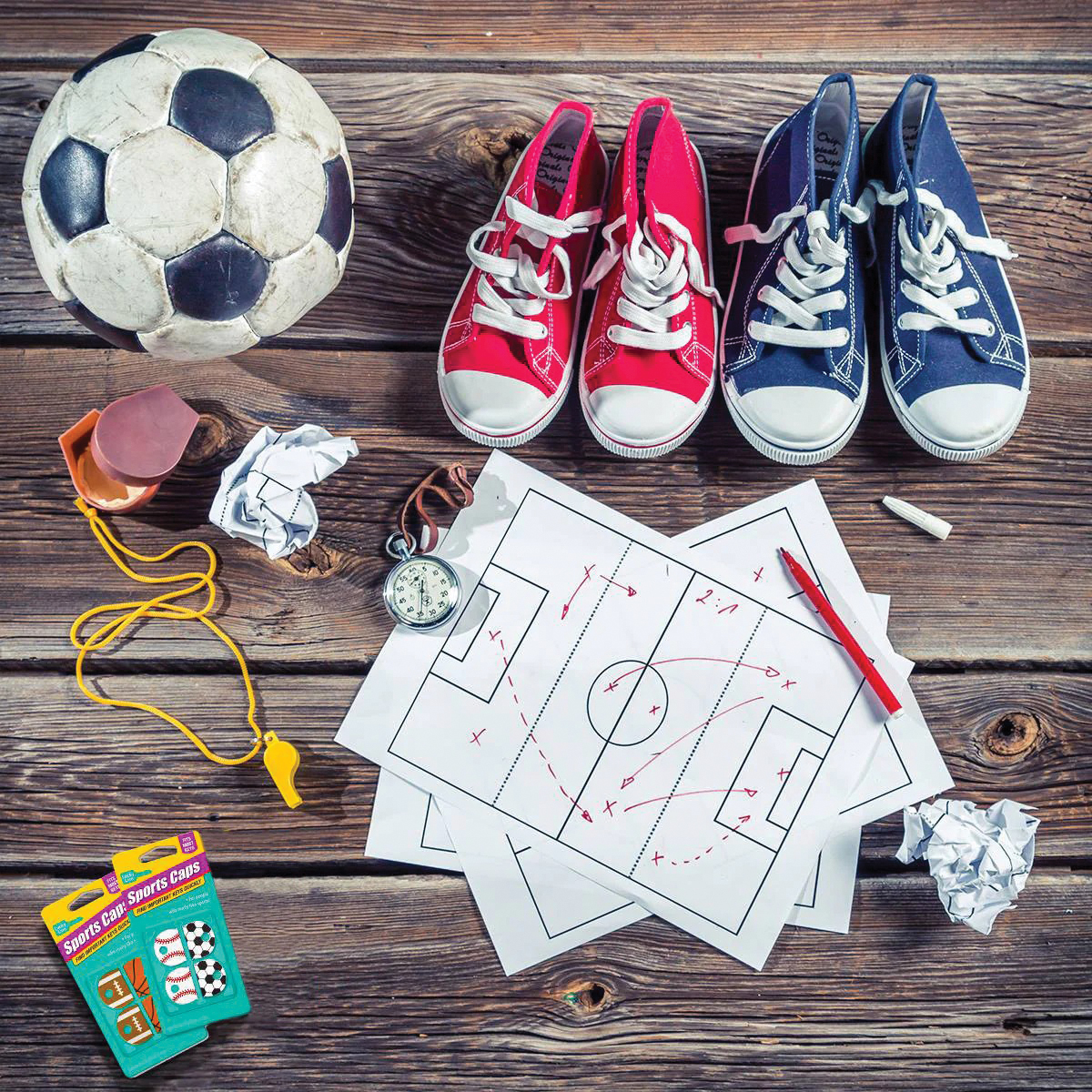 Lucky Line 16104 Sports Key Cap, Vinyl, Assorted, For: Basketball, Football, Baseball and Soccer Sports - 3