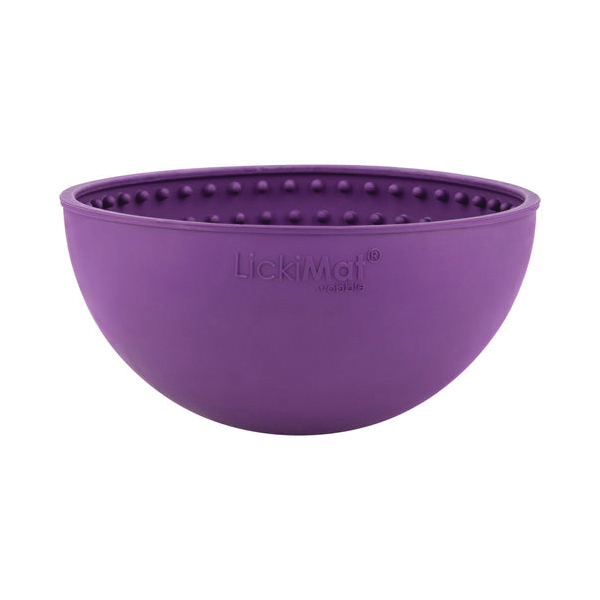 LickiMat Wobble LM5801TQ-R Slow Feeder Bowl, Rubber, Turquoise - 3