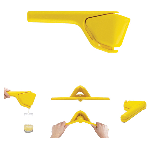 Dreamfarm DFFU3451 Lemon Fluicer, Polypropylene/Stainless Steel, Yellow - 2
