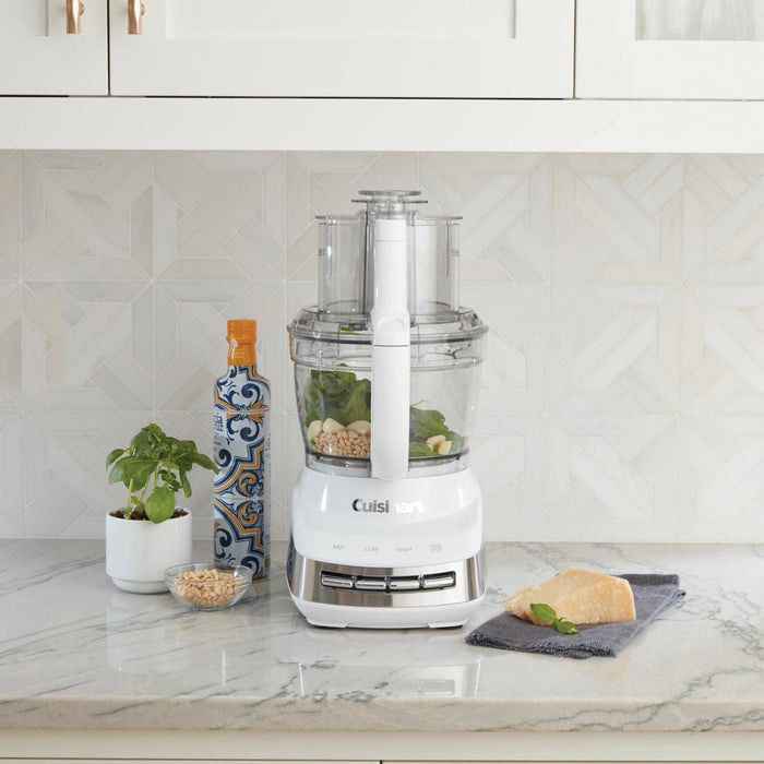 Cuisinart FP-130 Food Processor, 12 Cup Bowl, 650 W, Switch Control, Plastic/Stainless Steel, White - 2
