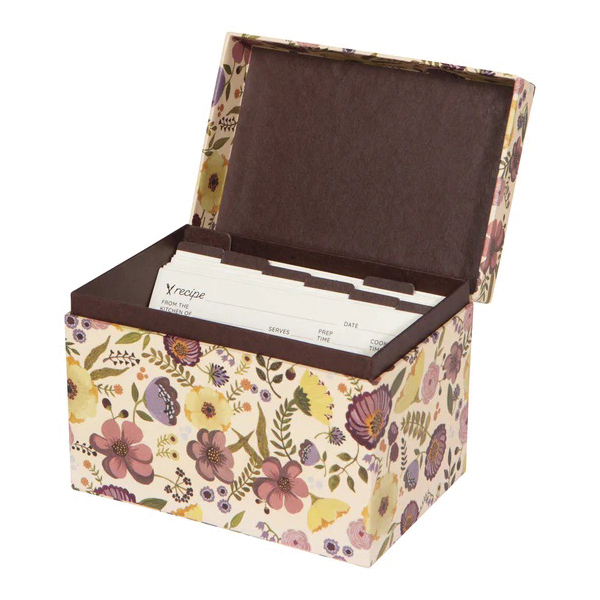 danica Adeline 5261001 Recipe Card Box, 6 in L, Paper - 2