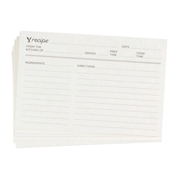 danica Adeline 5261001 Recipe Card Box, 6 in L, Paper - 3