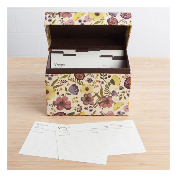 danica Adeline 5261001 Recipe Card Box, 6 in L, Paper - 4