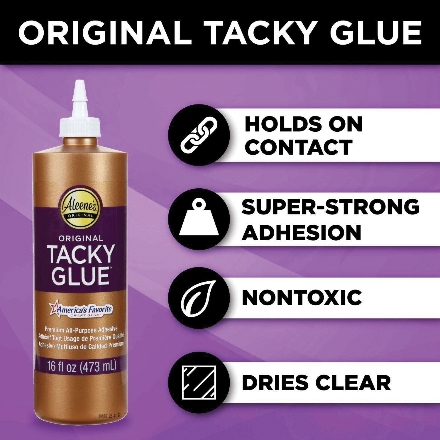 Aleenes Original 15601 Tacky Glue, 16 oz, Bottle - 2