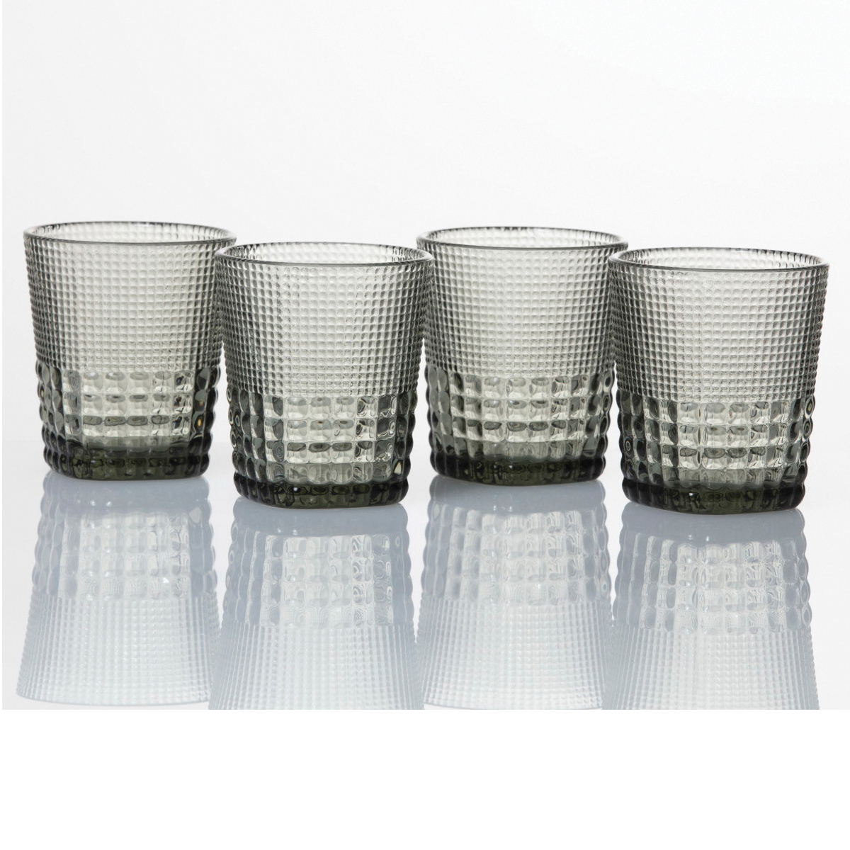 Fortessa Malcolm Series DV.MALCOLMGY.04 Double Old Fashioned Glass, 11.5 oz, Gray - 2