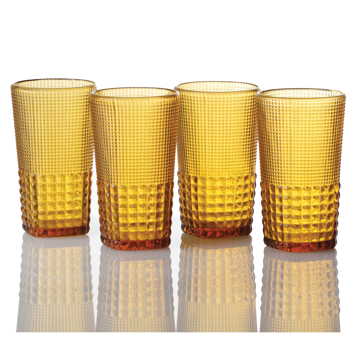 Fortessa Malcolm Series DV.MALCOLMAM.03 Iced Beverage Glass, 15 oz, Amber - 2
