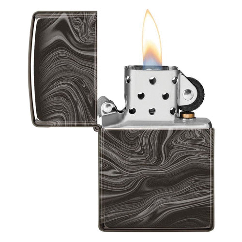 Zippo 49812-000003 Lighter, Metal, Polish Black - 4