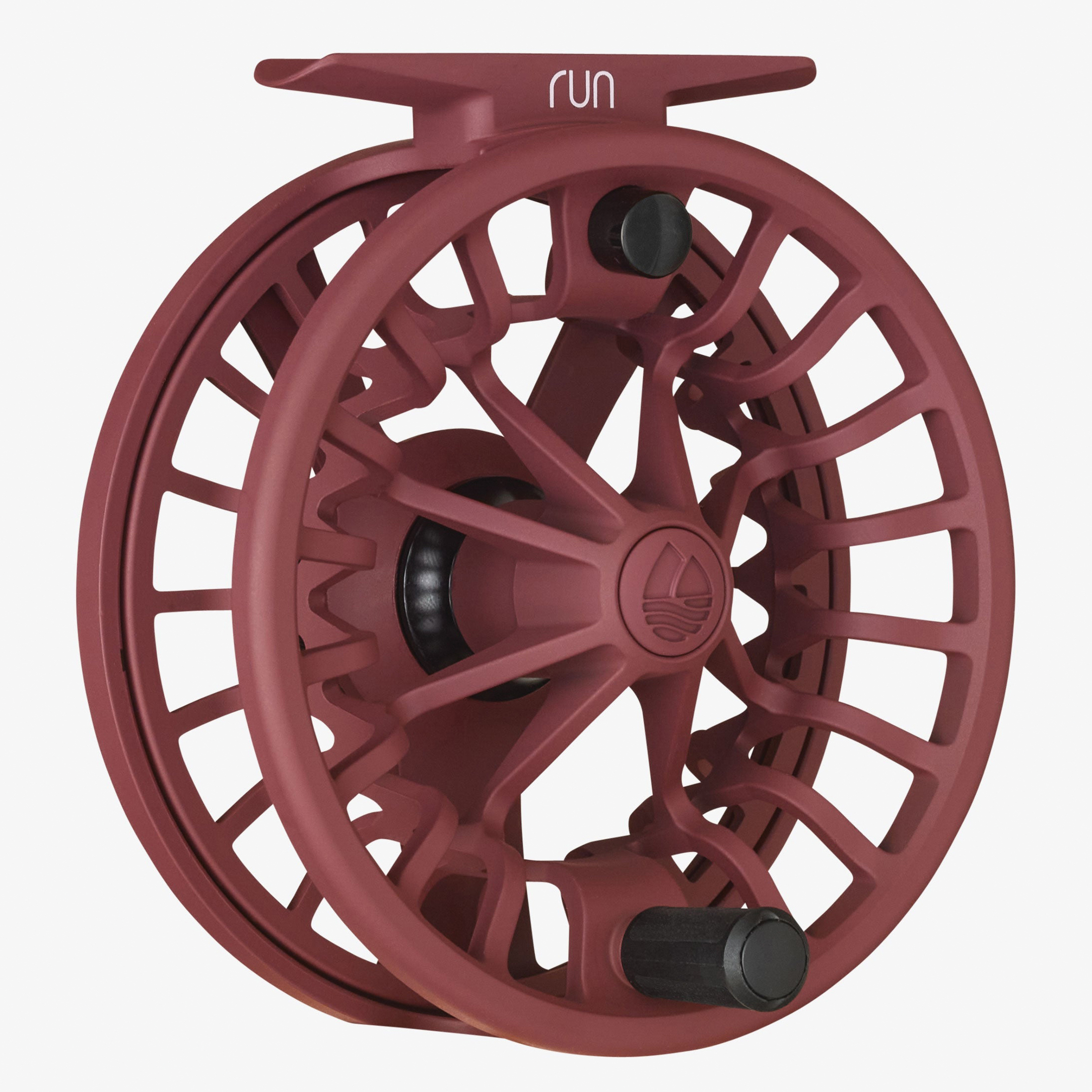 Redington RUN Series 5-5512R3403 Fly Reel, 20/75 lb/m Line, Aluminum, Burgundy - 2