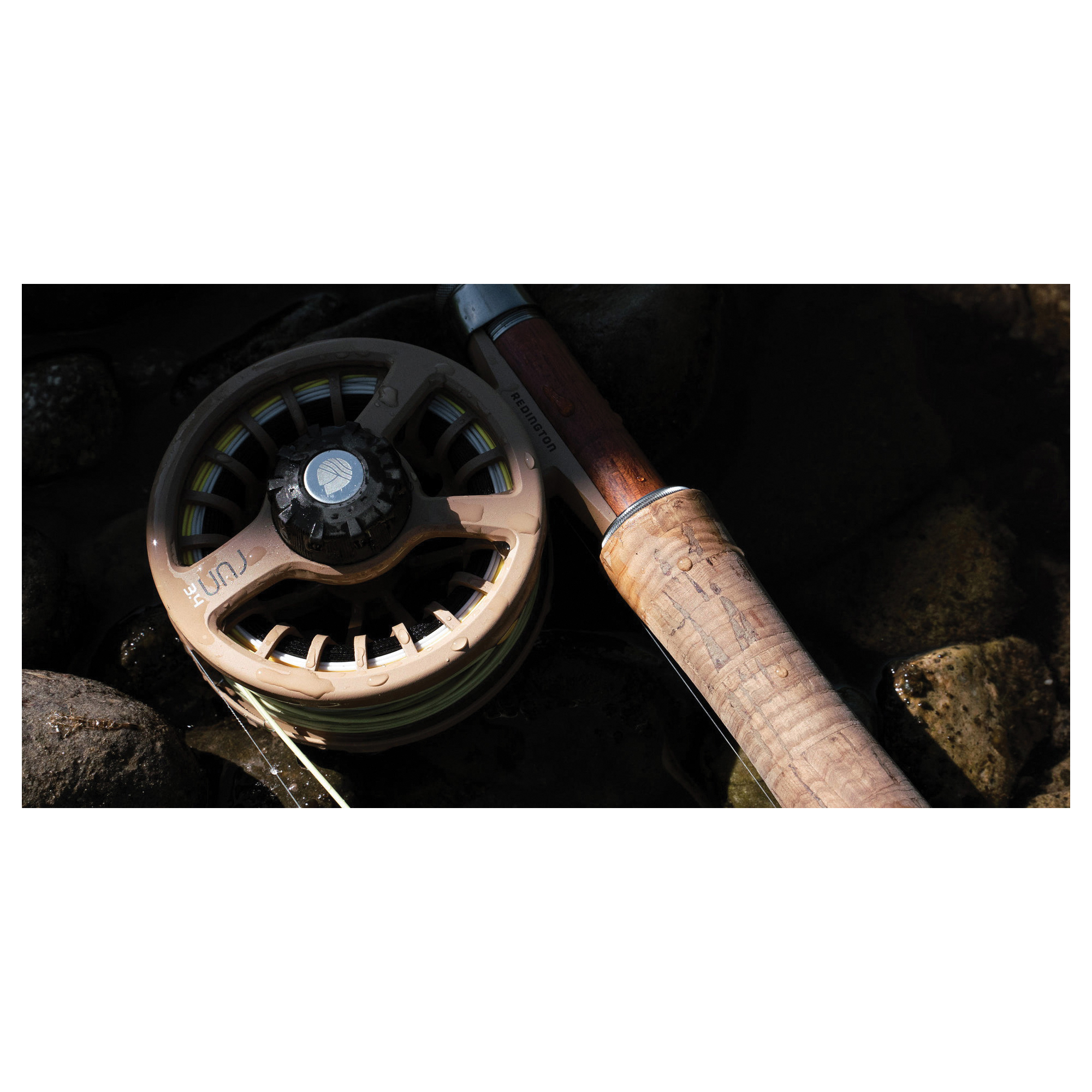 Redington RUN Series 5-5512R3403 Fly Reel, 20/75 lb/m Line, Aluminum, Burgundy - 5