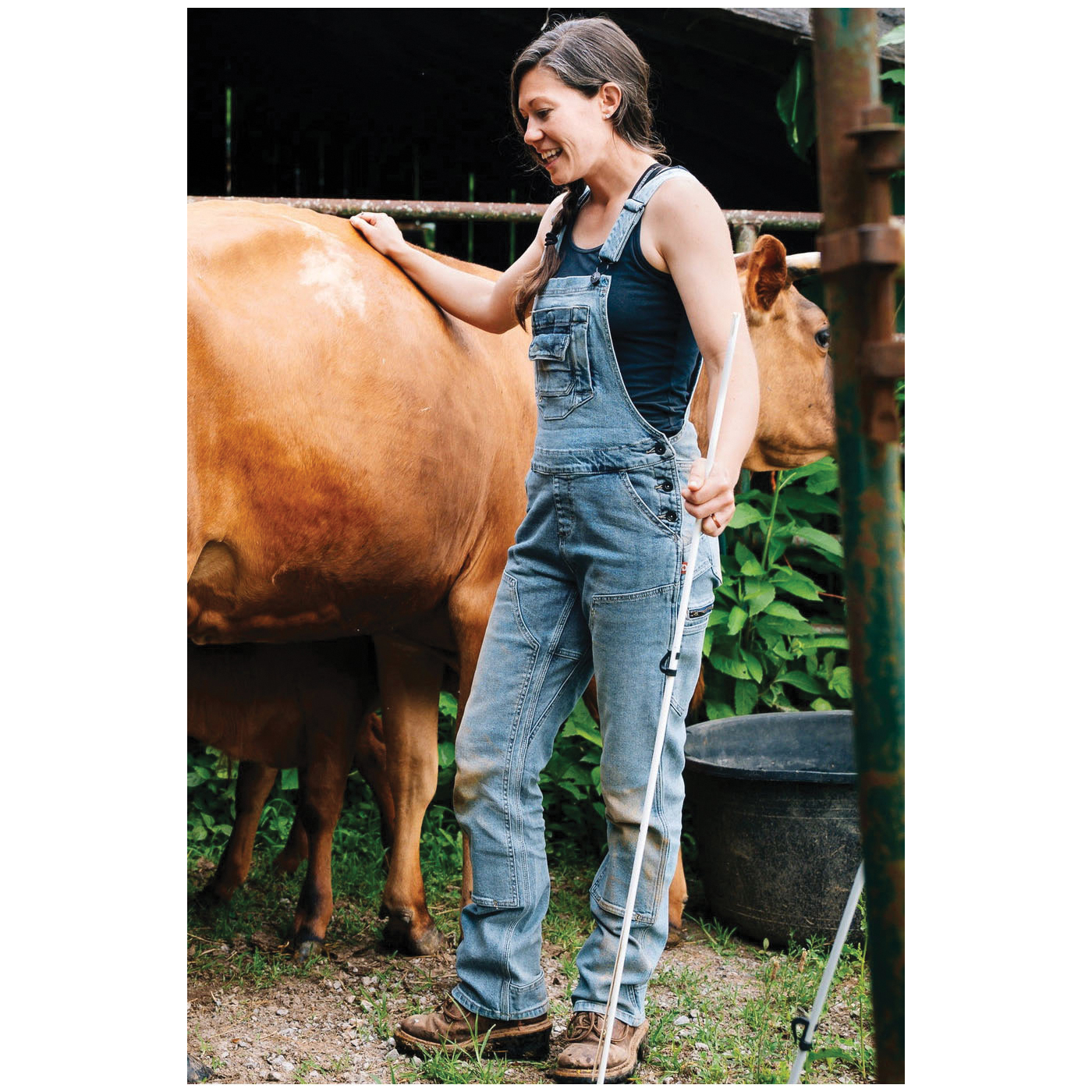 Dovetail Workwear Freshley Series S23O2D4202X32 Overalls, 2, Relaxed Fit, Straight, 25-1/2 to 28 in, Cotton/Spandex - 5