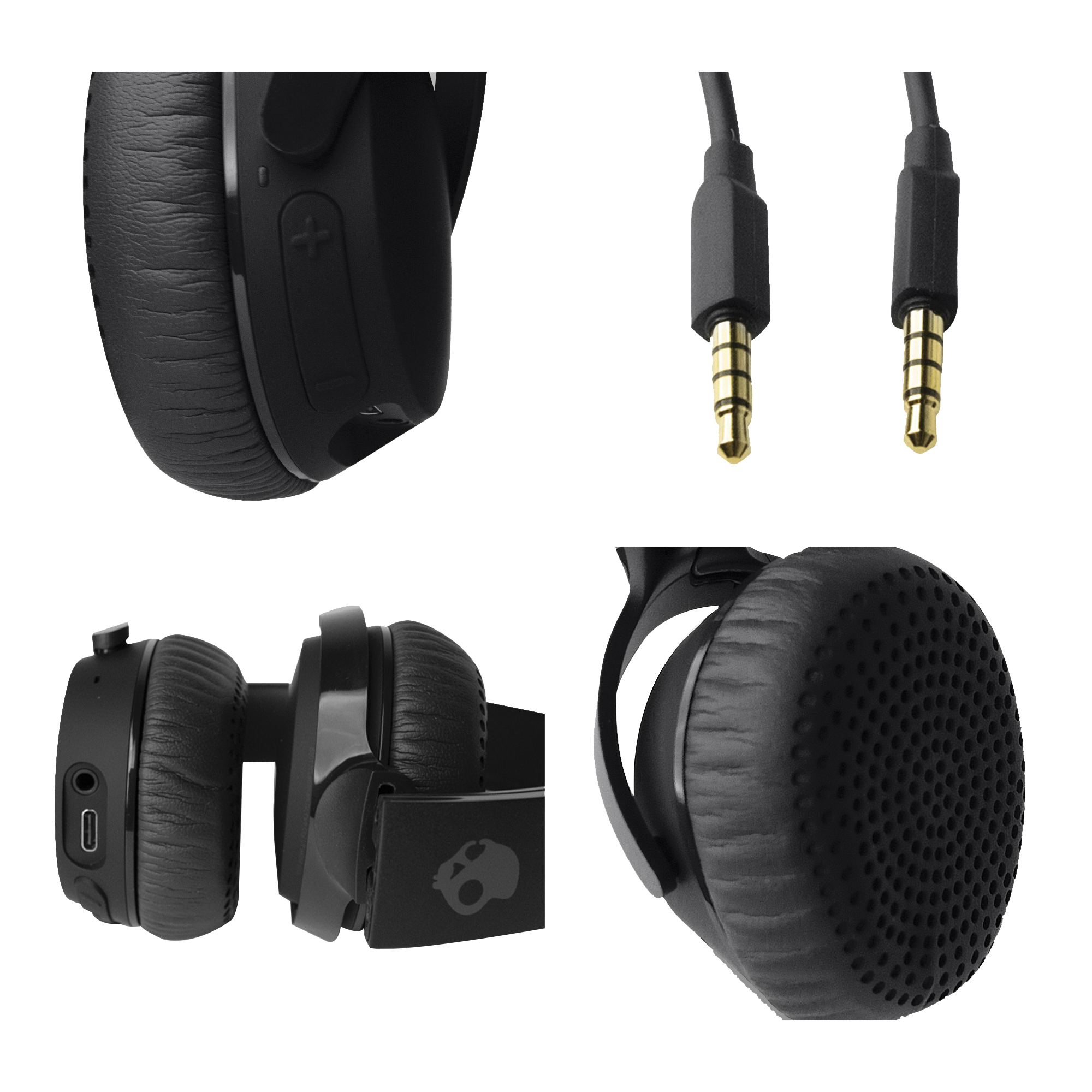 Skullcandy Riff Wireless 2 Series S5PRW-P74 On-Ear Headphone, 20 Hz to 20 kHz, 5.2 Bluetooth, 94 dB SPL, Black - 2