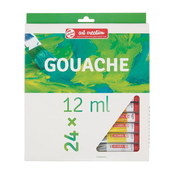 Talens Art Creation 9021624M Gouache Set, 12 mL Tube, Includes: White, Ultramarine, Cobalt Blue (Ultramarine) - 2
