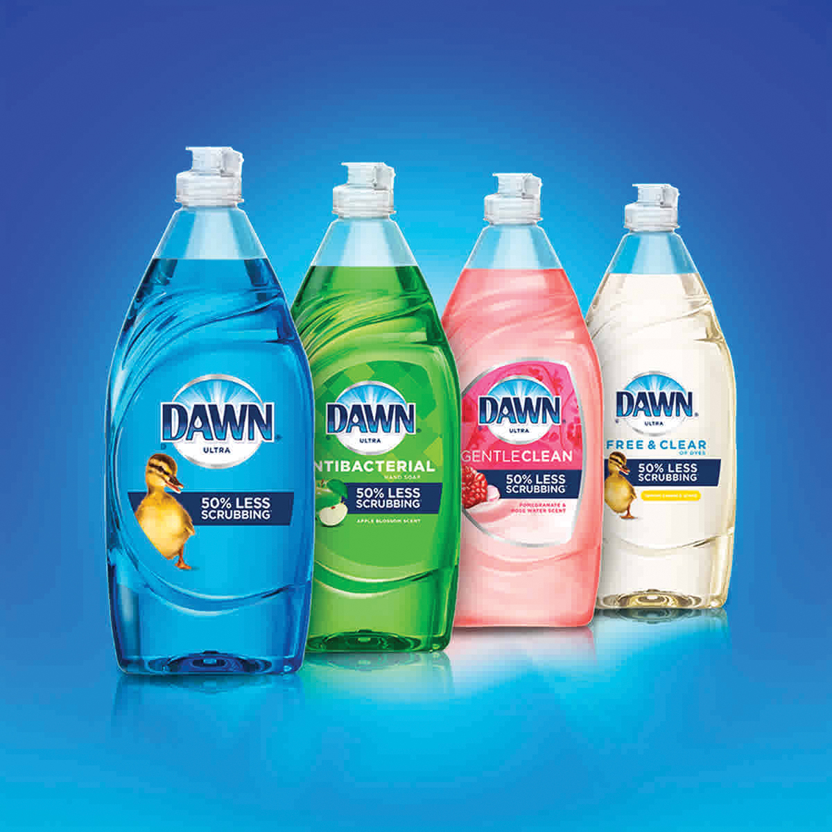 Dawn 09403 Dishwashing Dish Soap, 18 oz Bottle, Liquid, Blue/Clear - 2