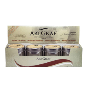 Viarco ARTGRAF 500220 Watercolor Tin, Graphite, Gray - 2
