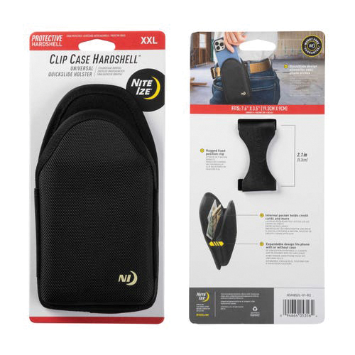 Nite Ize Clip Case Hardshell HSHQS2L-01-03 Universal Quickslide Holster, 2XL, EVA - 2